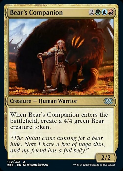 Compañera del oso Frente