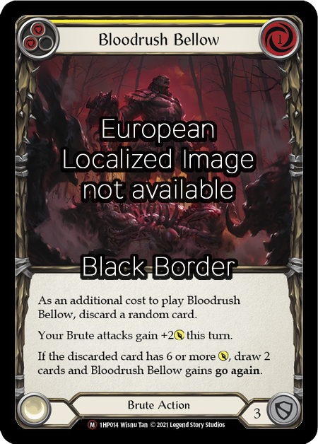 Bloodrush Bellow Card Front