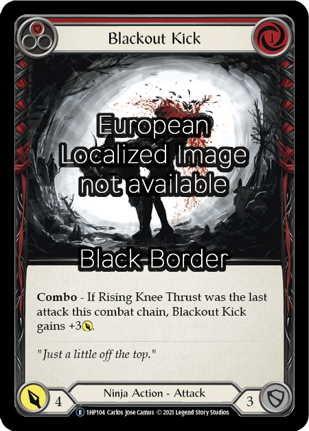 Blackout Kick (Red) Card Front