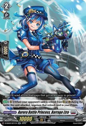 Aurora Battle Princess, Barrage Ltra [D Format] Card Front