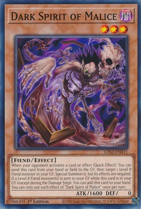 Dark Spirit of Malice Card Front