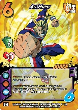 All Might Card Front