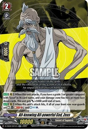 All-knowing All-powerful God, Zeus [D Format] Card Front