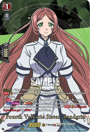 Fourth Valkyrie Sister, Randgriz [D Format] Record of Ragnarok, Vanguard