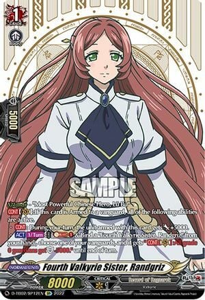 Fourth Valkyrie Sister, Randgriz [D Format] Card Front