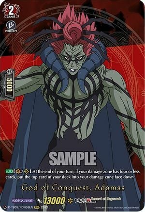 God of Conquest, Adamas Card Front