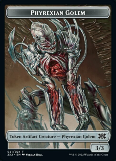 Phyrexian Golem // Elemental Frente