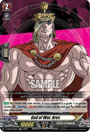 God of War, Ares [D Format] Card Front