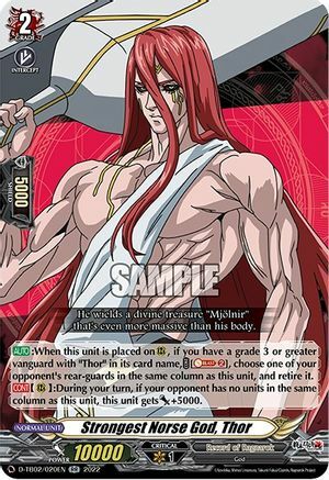 Strongest Norse God, Thor [D Format] Card Front