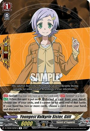 Youngest Valkyrie Sister, Göll [D Format] Card Front