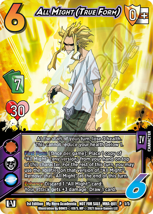 All Might (True Form) Card Front
