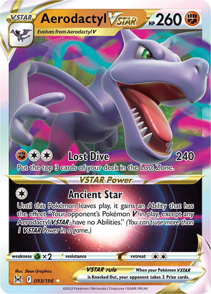 Aerodactyl V ASTRO [Lost Dive | Ancient Star] Card Front