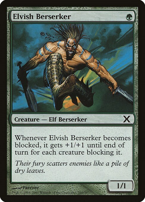 Elfo Berserker Card Front