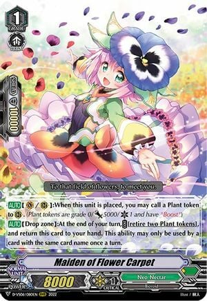 Maiden of Flower Carpet [V Format] Card Front