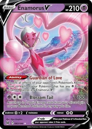 Enamorus V [Guardian of Love | Blossom Tail] Card Front