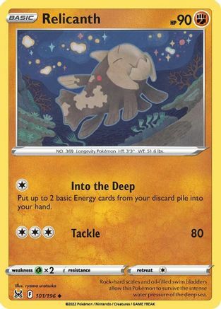 Relicanth [Into the Deep | Tackle] Card Front