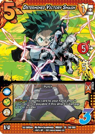 Determined Victory Smash Card Front