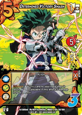 Determined Victory Smash Card Front