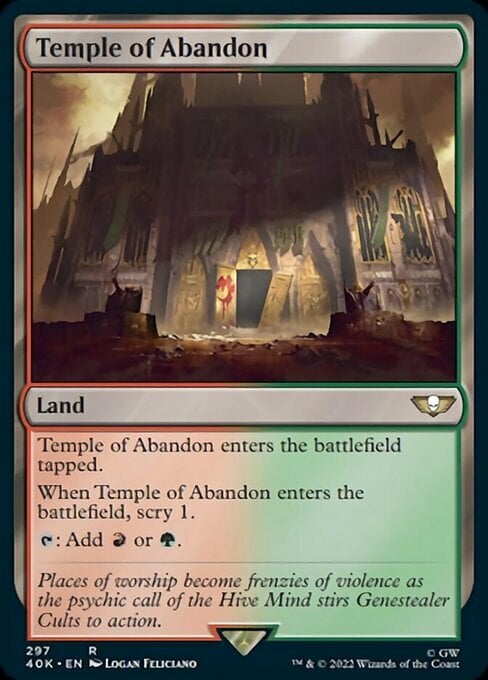Tempio dell'Abbandono Card Front