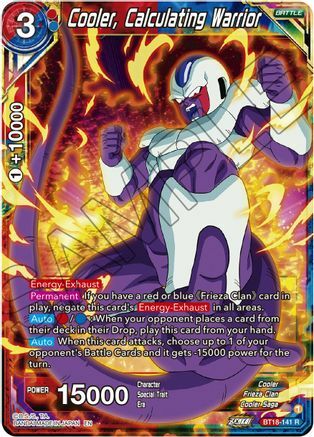 Cooler, Calculating Warrior Card Front