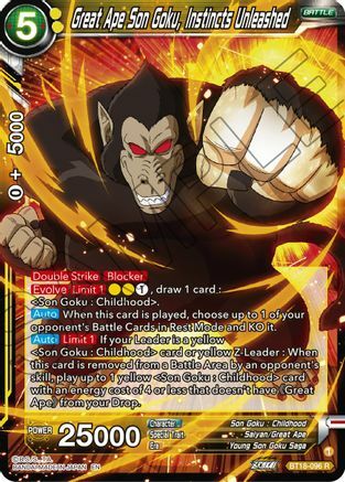 Great Ape Son Goku, Instincts Unleashed Card Front