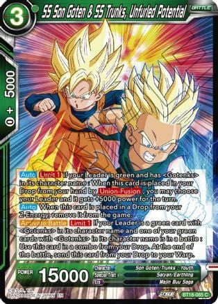 SS Son Goten & SS Trunks, Unfurled Potential Frente