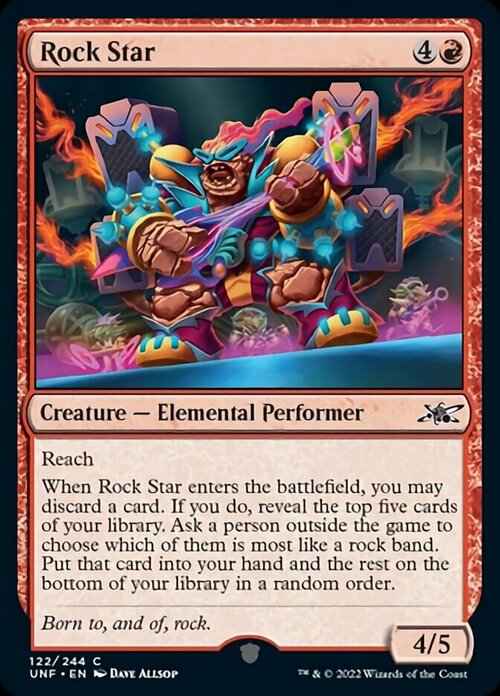 Rock Star Card Front