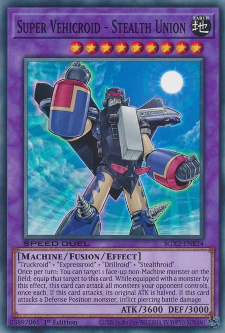 Super Vehicroid Unione Stealth Speed Duel Gx Midterm Paradox Yu Gi