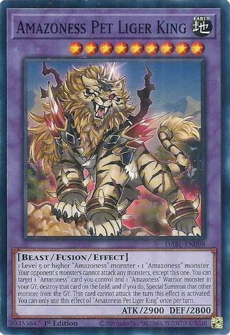 Amazoness Pet Liger King Card Front