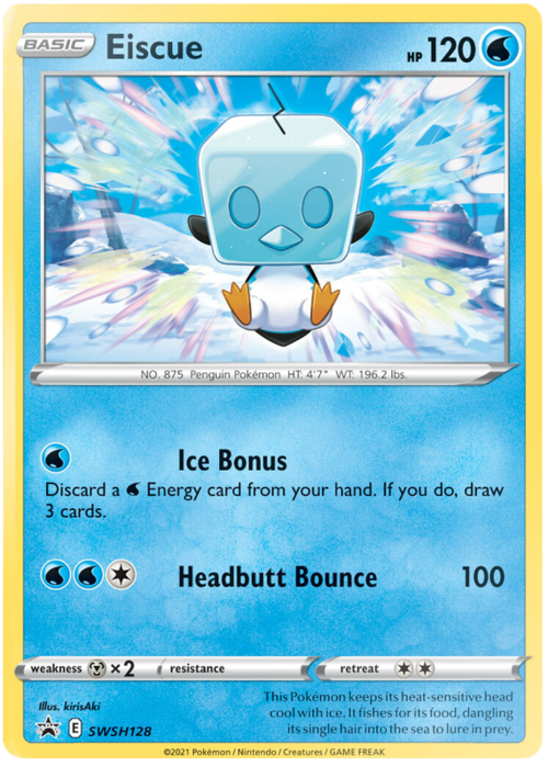 Eiscue [Ice Bonus | Headbutt Bounce] Card Front