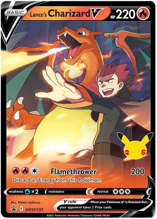 Lance's Charizard V [Flamethrower] Card Front