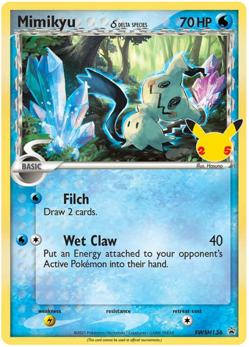 Mimikyu δ Delta Species Card Front