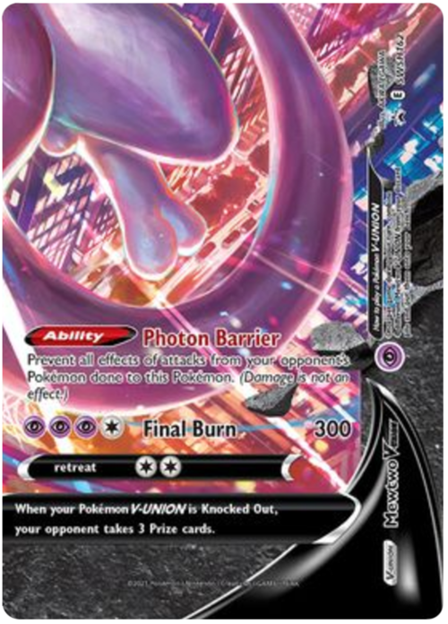 Mewtwo V-UNION Card Front