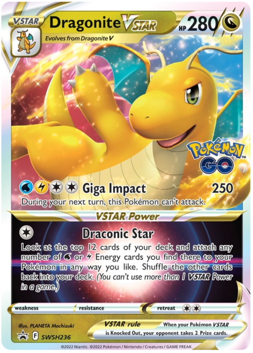 Dragonite V ASTRO [Giga Impact | Draconic Star] Card Front