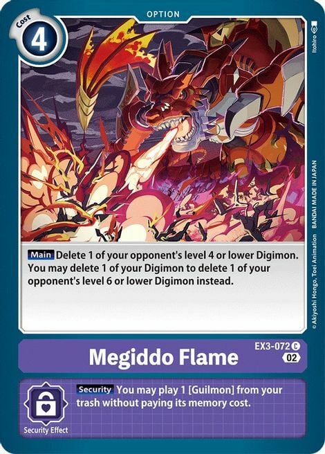 Megiddo Flame Card Front