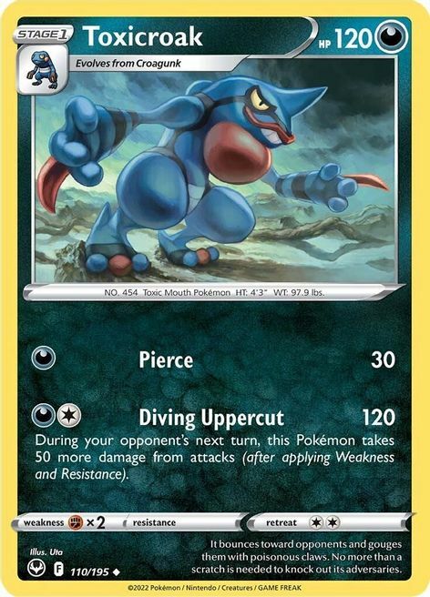 Toxicroak [Pierce | Diving Uppercut] Card Front