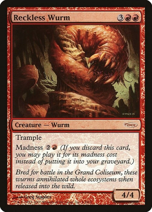Reckless Wurm Card Front