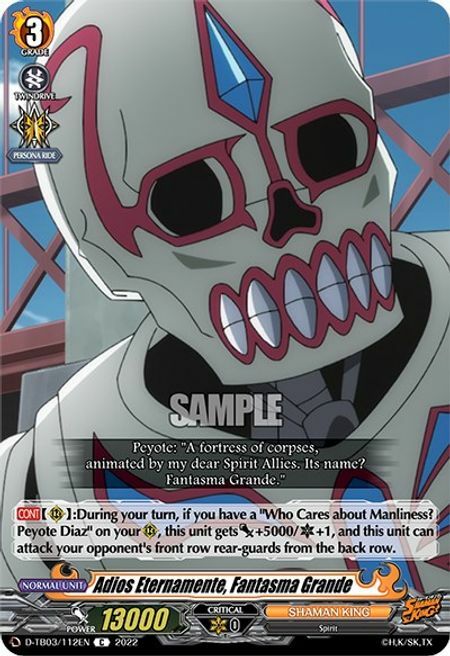 Adios Eternamente, Fantasma Grande [D Format] Card Front