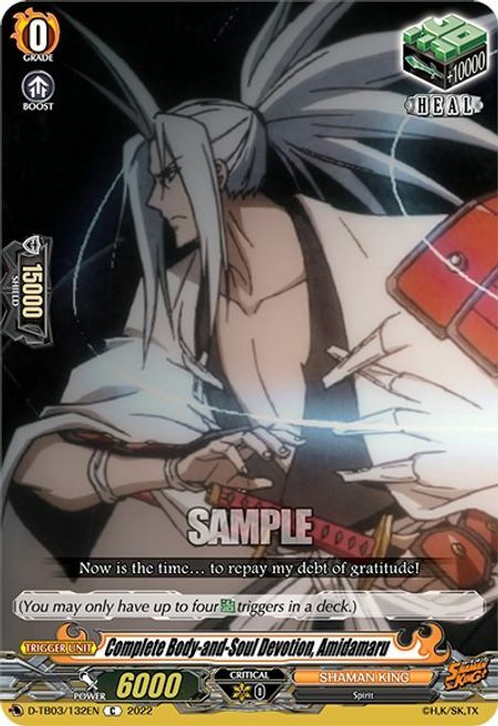 Complete Body-and-Soul Devotion, Amidamaru [D Format] Card Front