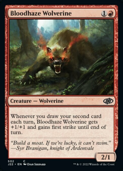 Bloodhaze Wolverine Card Front