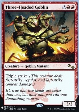 Three-Headed Goblin Frente