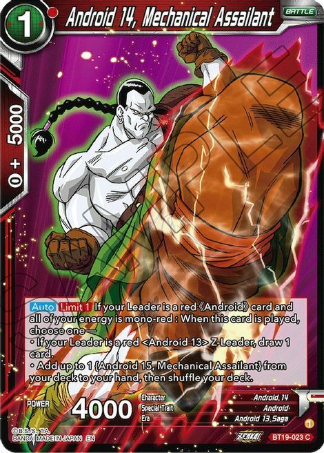 Android 14, Mechanical Assailant Card Front