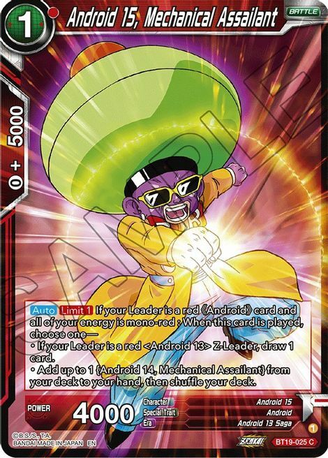 Android 15, Mechanical Assailant Card Front