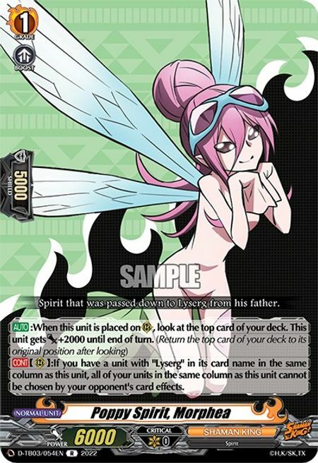 Poppy Spirit, Morphea [D Format] Card Front