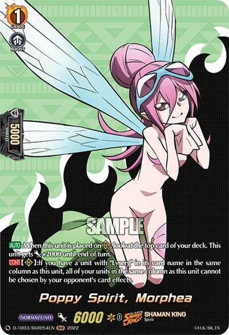 Poppy Spirit, Morphea [D Format] Card Front