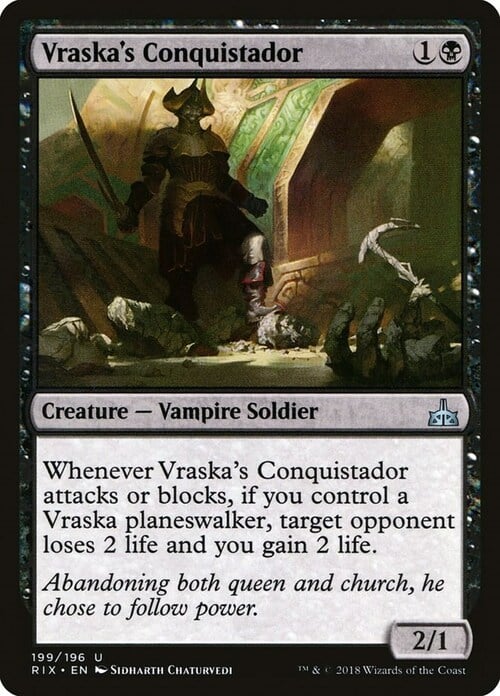 Conquistador di Vraska Card Front