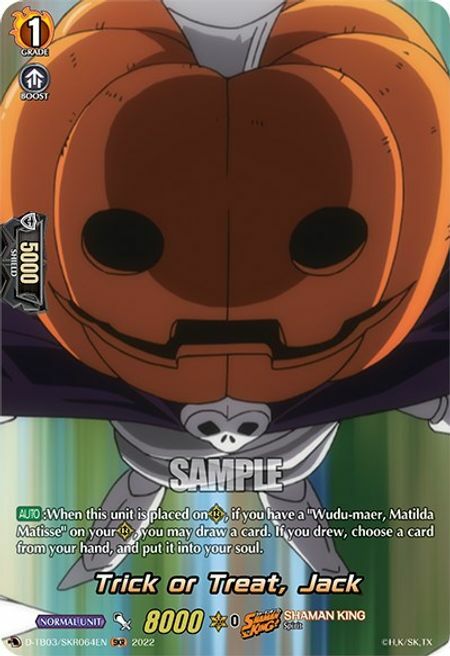 Trick or Treat, Jack Card Front