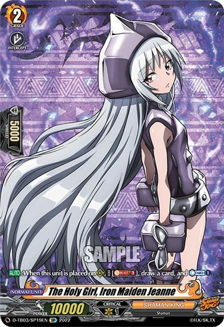 The Holy Girl, Iron Maiden Jeanne Card Front