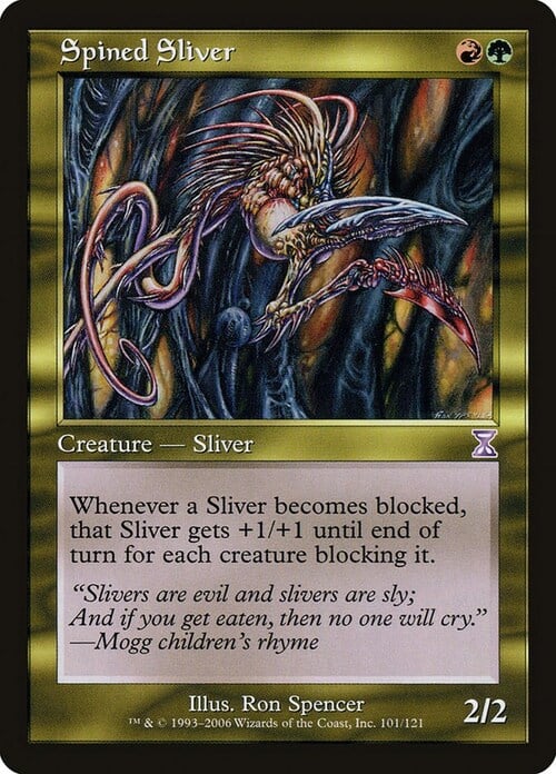 Spined Sliver Card Front