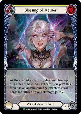 Blessing of Aether (Yellow) Card Front